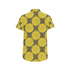 Sunflower Pattern Print Design SF06 Men's Short Sleeve Button Up Shirt