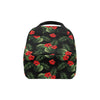 Red Hibiscus Tropical Insulated Lunch Bag