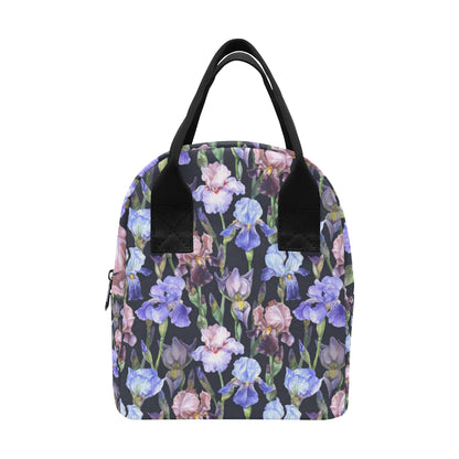 Iris Pattern Print Design IR04 Insulated Lunch Bag