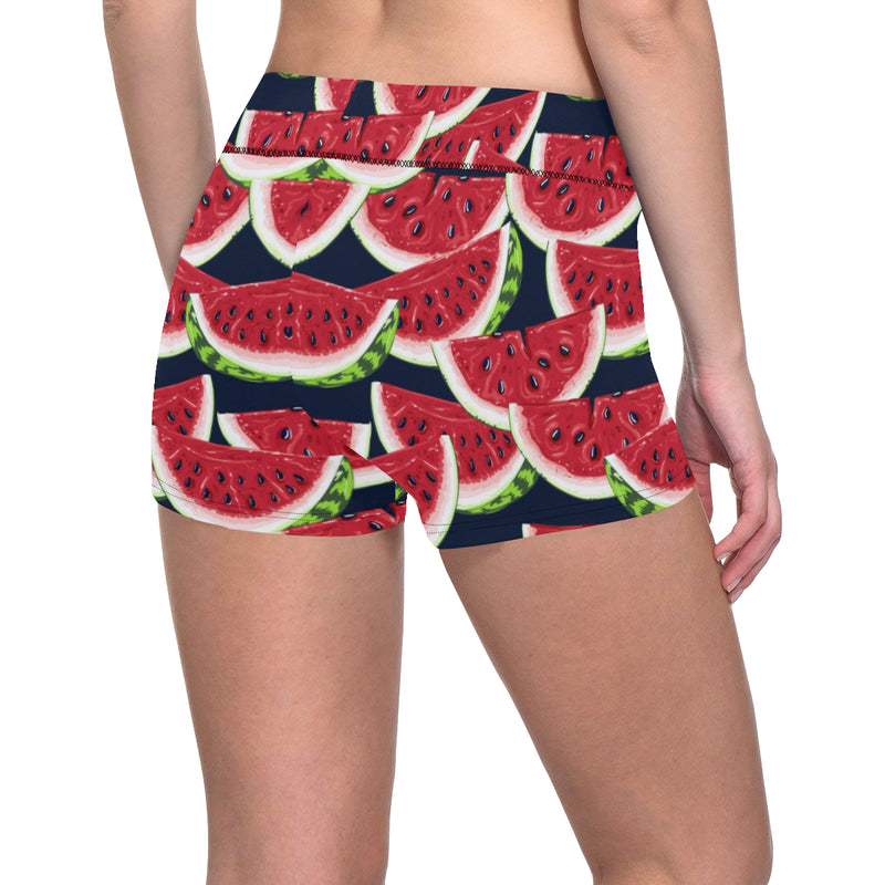 Watermelon Pattern Print Design WM011 Yoga Shorts