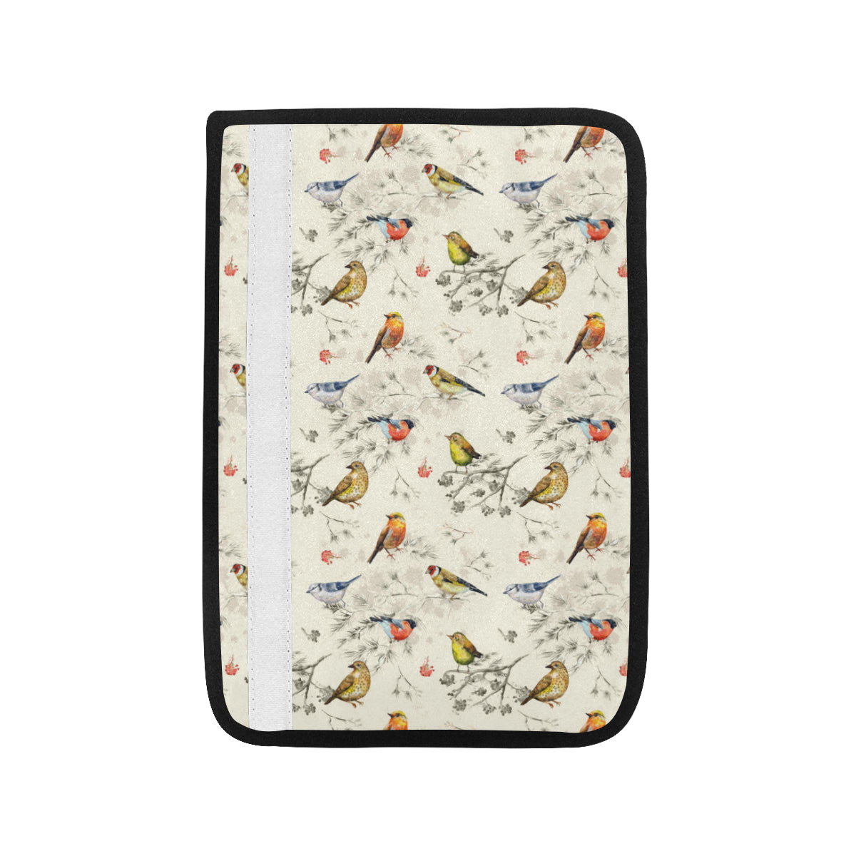 Bird Watercolor Design Pattern Car Seat Belt Cover