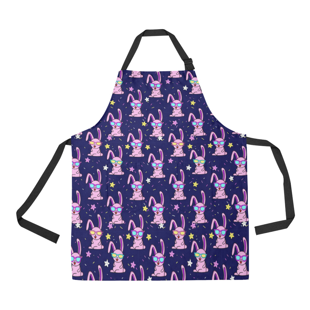 Rabbit Baby Pattern Print Design RB015 Apron with Pocket