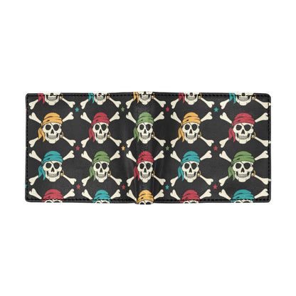 Pirate Pattern Print Design A01 Men's ID Card Wallet
