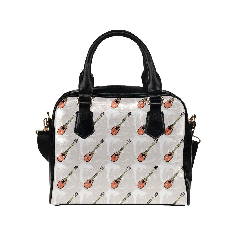 Mandolin Pattern Print Design 03 Shoulder Handbag