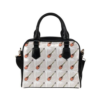 Mandolin Pattern Print Design 03 Shoulder Handbag