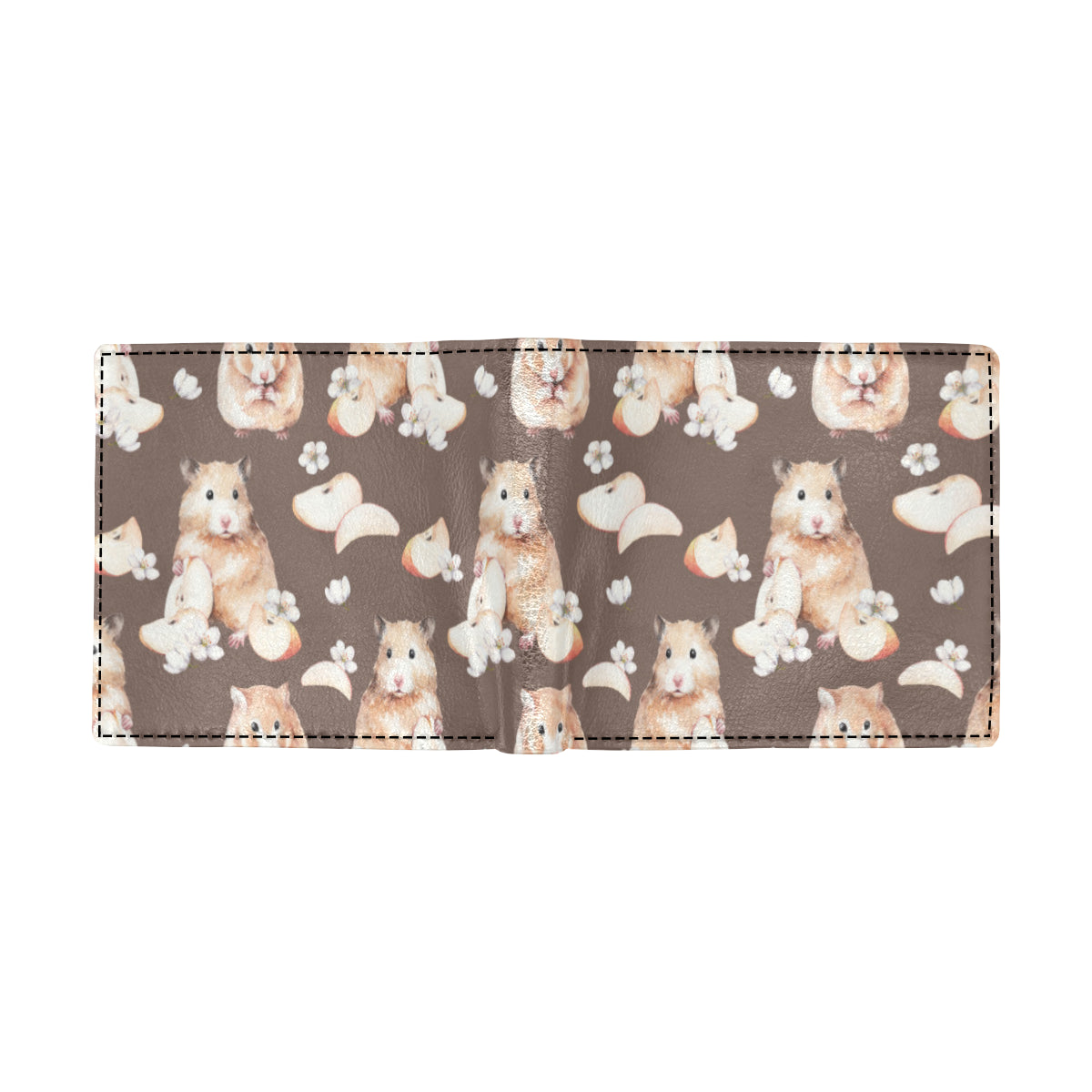 Hamster Pattern Print Design 03 Men's ID Card Wallet