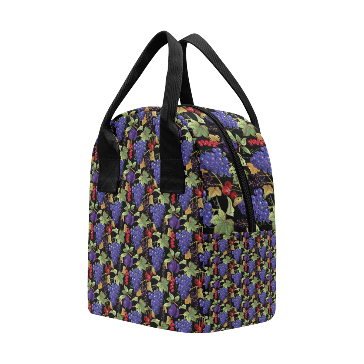 Grape Pattern Print Design GP05 Insulated Lunch Bag