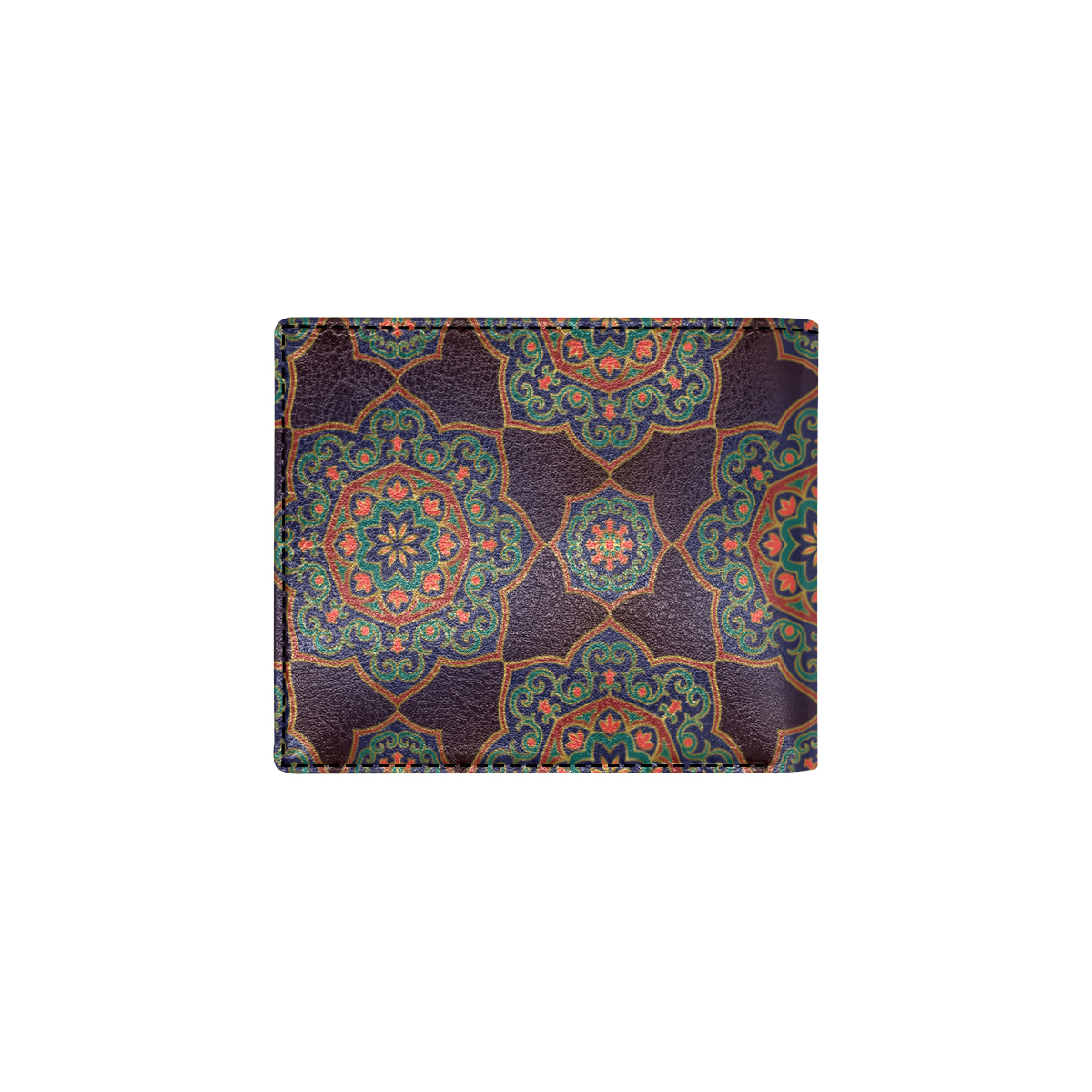 Medallion Pattern Print Design 03 Men's ID Card Wallet