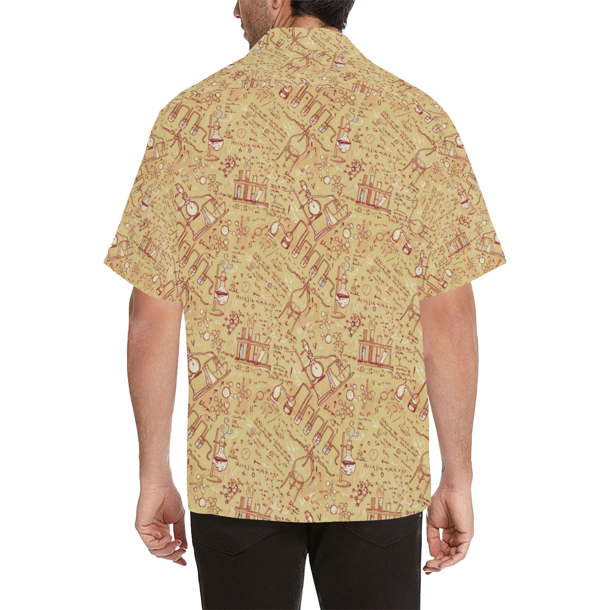 Chemical Pattern Print Design 01 Men's Hawaiian Shirt