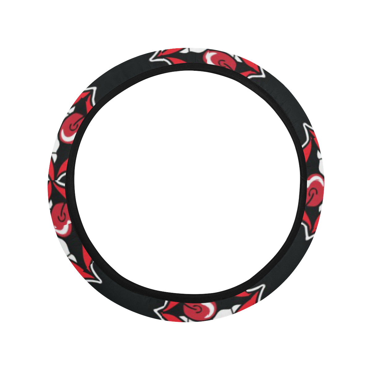 Cherry Pattern Print Design CH04 Steering Wheel Cover with Elastic Edge
