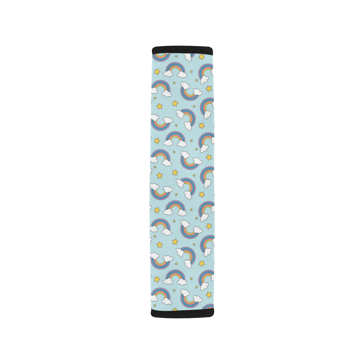 Rainbow Cloud Print Pattern Car Seat Belt Cover