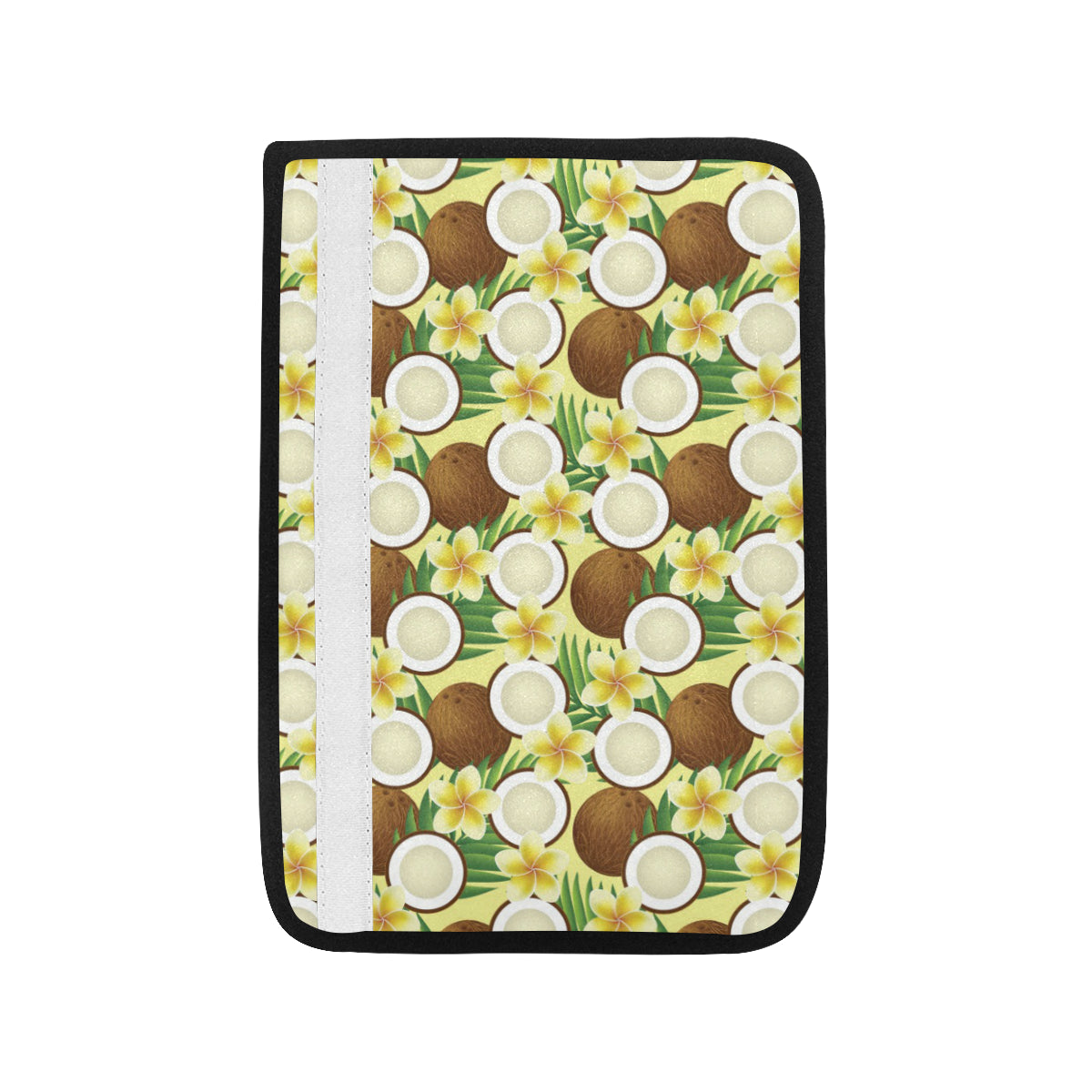 Coconut Pattern Print Design CN02 Car Seat Belt Cover