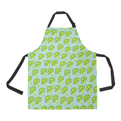 Broccoli Pattern Print Design 02 Apron with Pocket