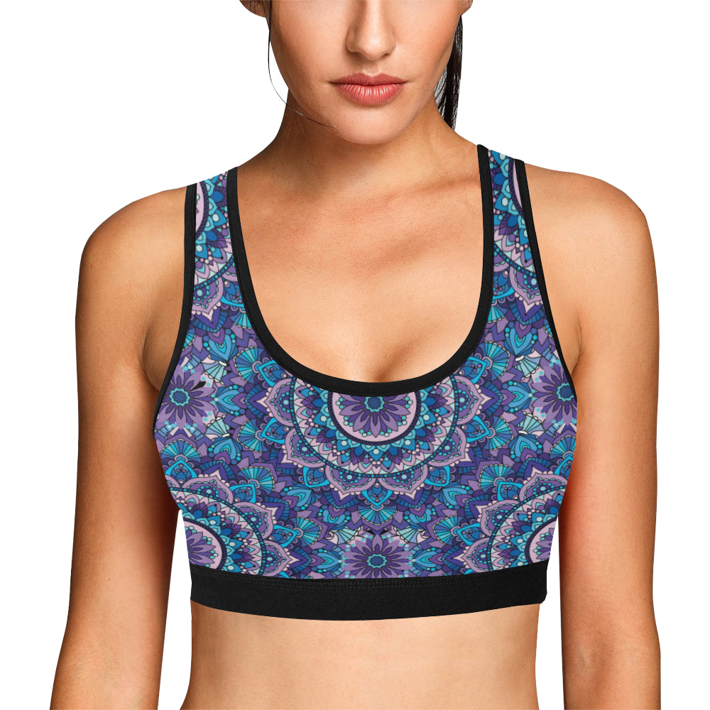 Mandala Pattern Print Design 04 Sports Bra