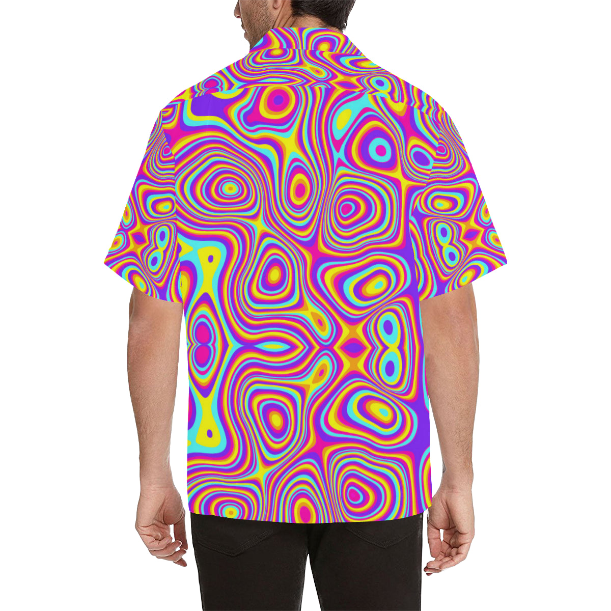 Liquid Pattern Print Design 06 Men's Hawaiian Shirt