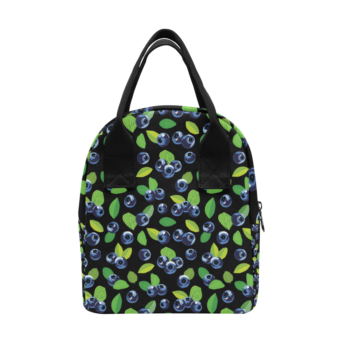 Blueberry Pattern Print Design BB03 Insulated Lunch Bag