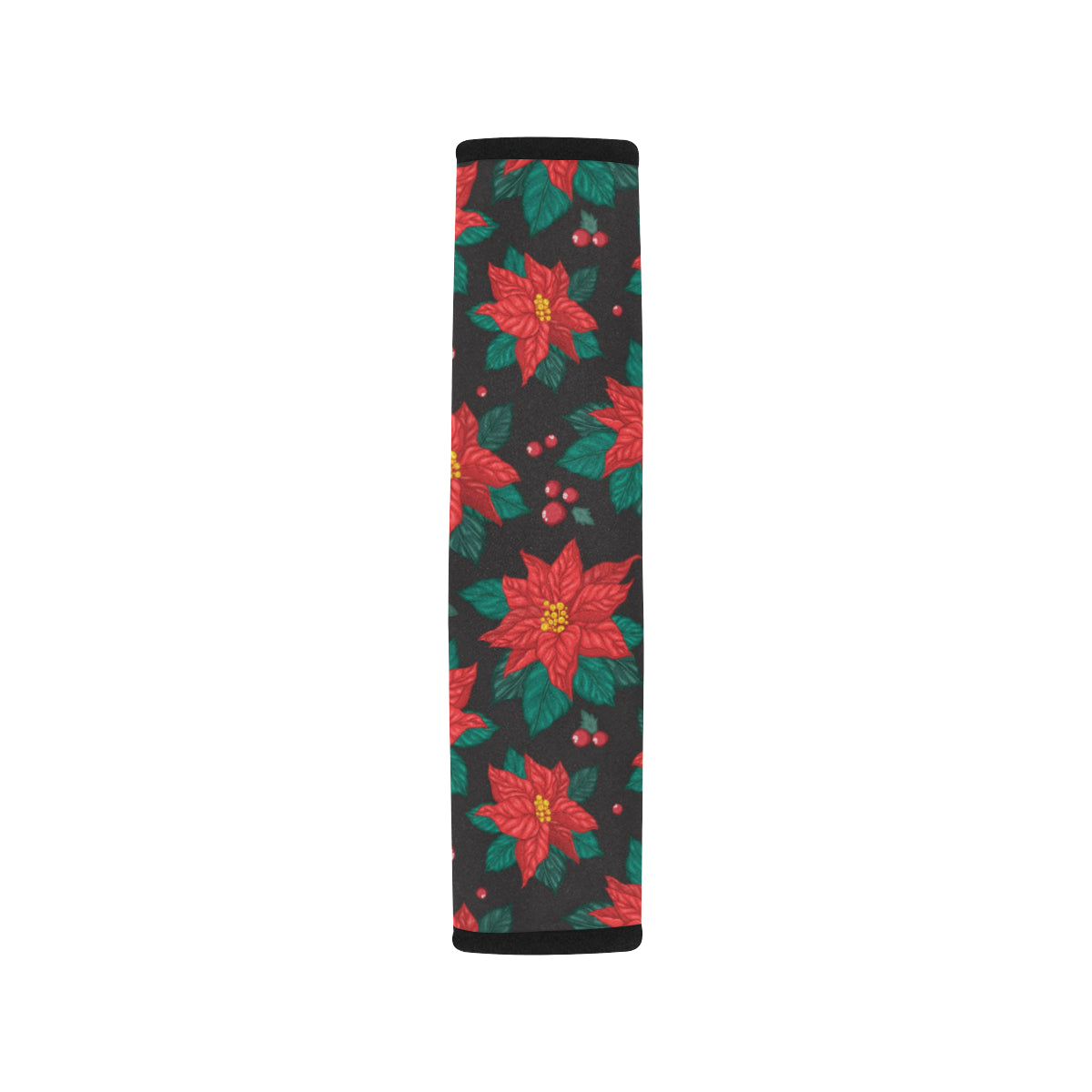 Poinsettia Pattern Print Design POT07 Car Seat Belt Cover