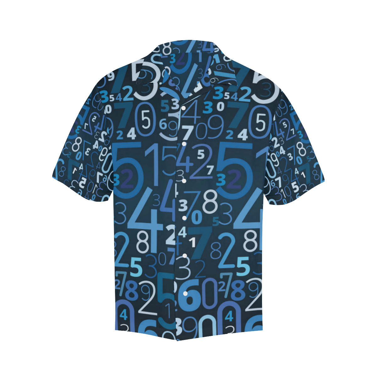 Number Pattern Print Design A02 Men's Hawaiian Shirt