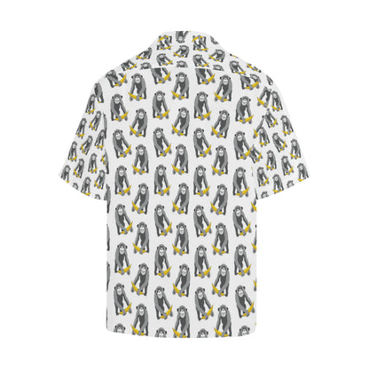 Chimpanzee Pattern Print Design 05 Men's Hawaiian Shirt