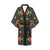 Kente Pattern Print Design 04 Women's Short Kimono