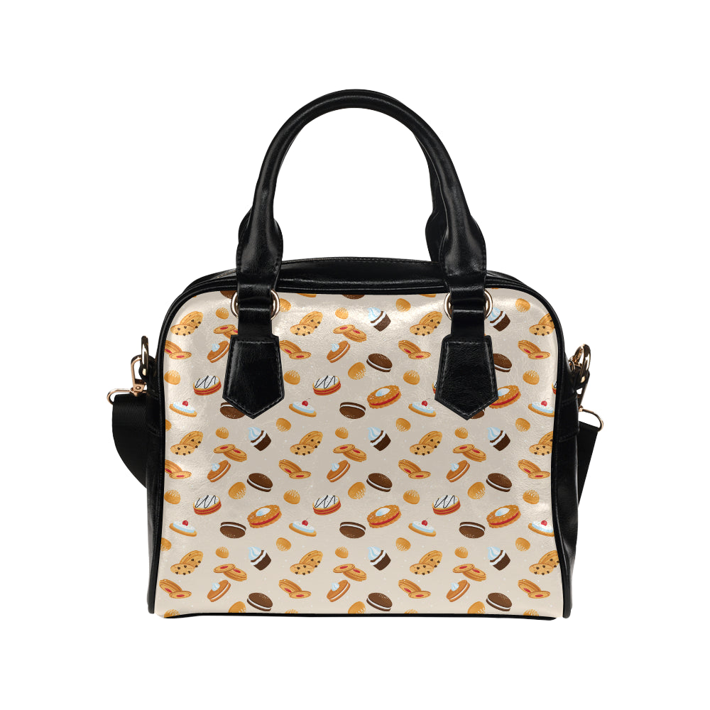 Biscuit Pattern Print Design 01 Shoulder Handbag