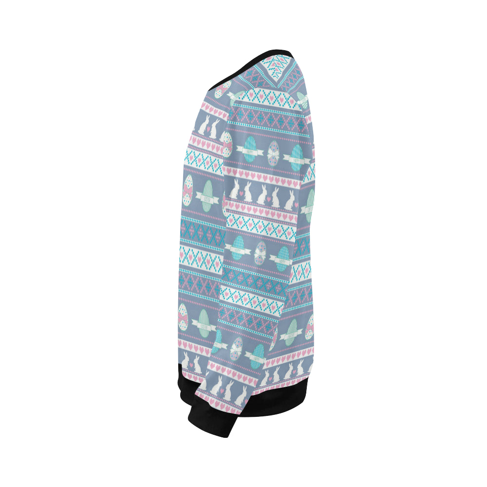 Easter Eggs Pattern Print Design RB013 Men Long Sleeve Sweatshirt