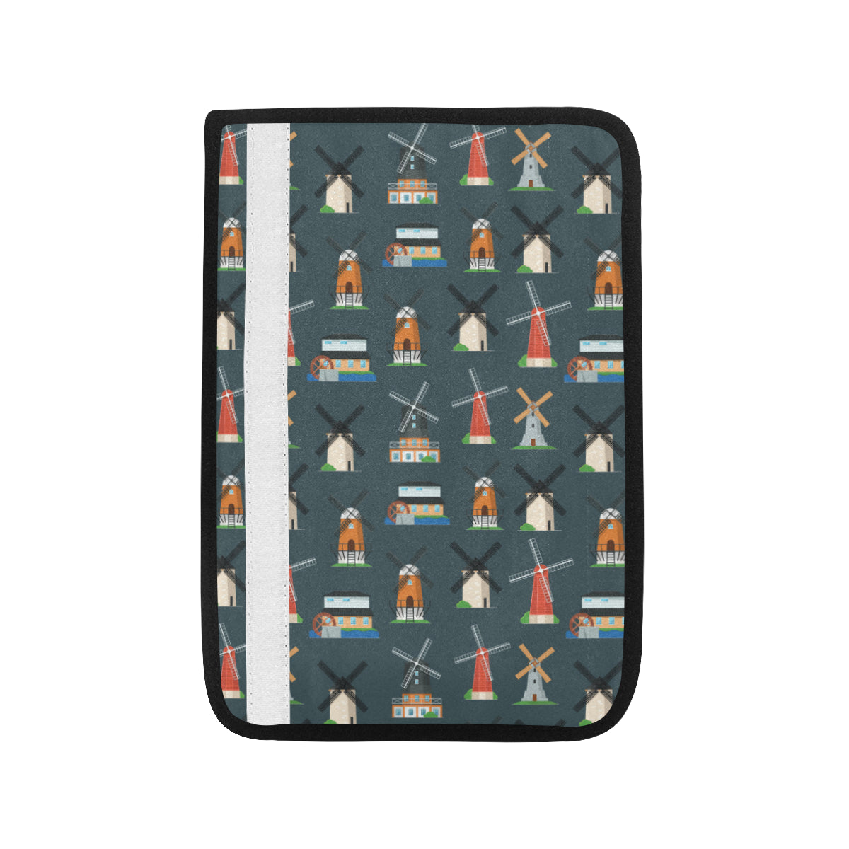 Windmill Pattern Print Design 04 Car Seat Belt Cover