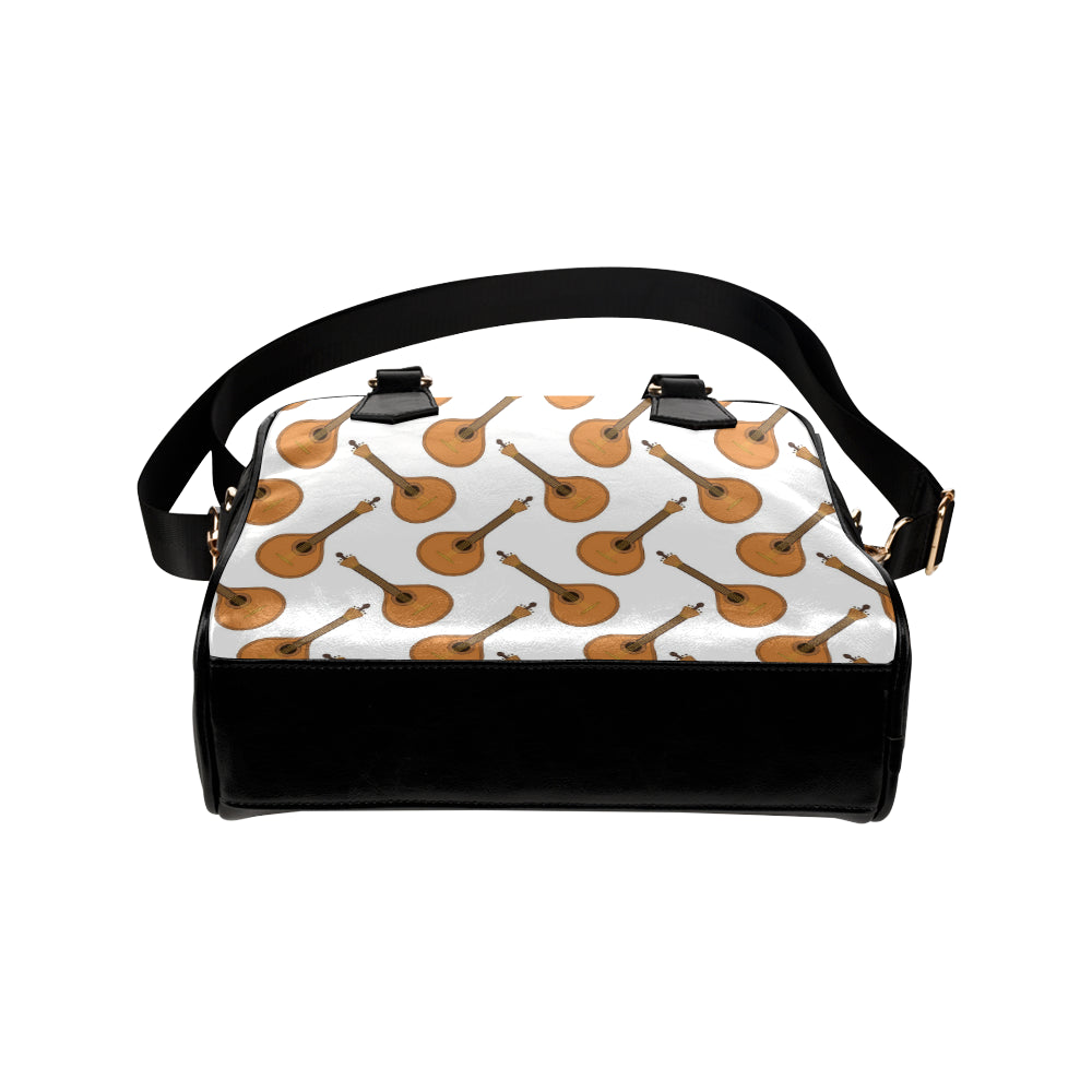 Mandolin Pattern Print Design 01 Shoulder Handbag