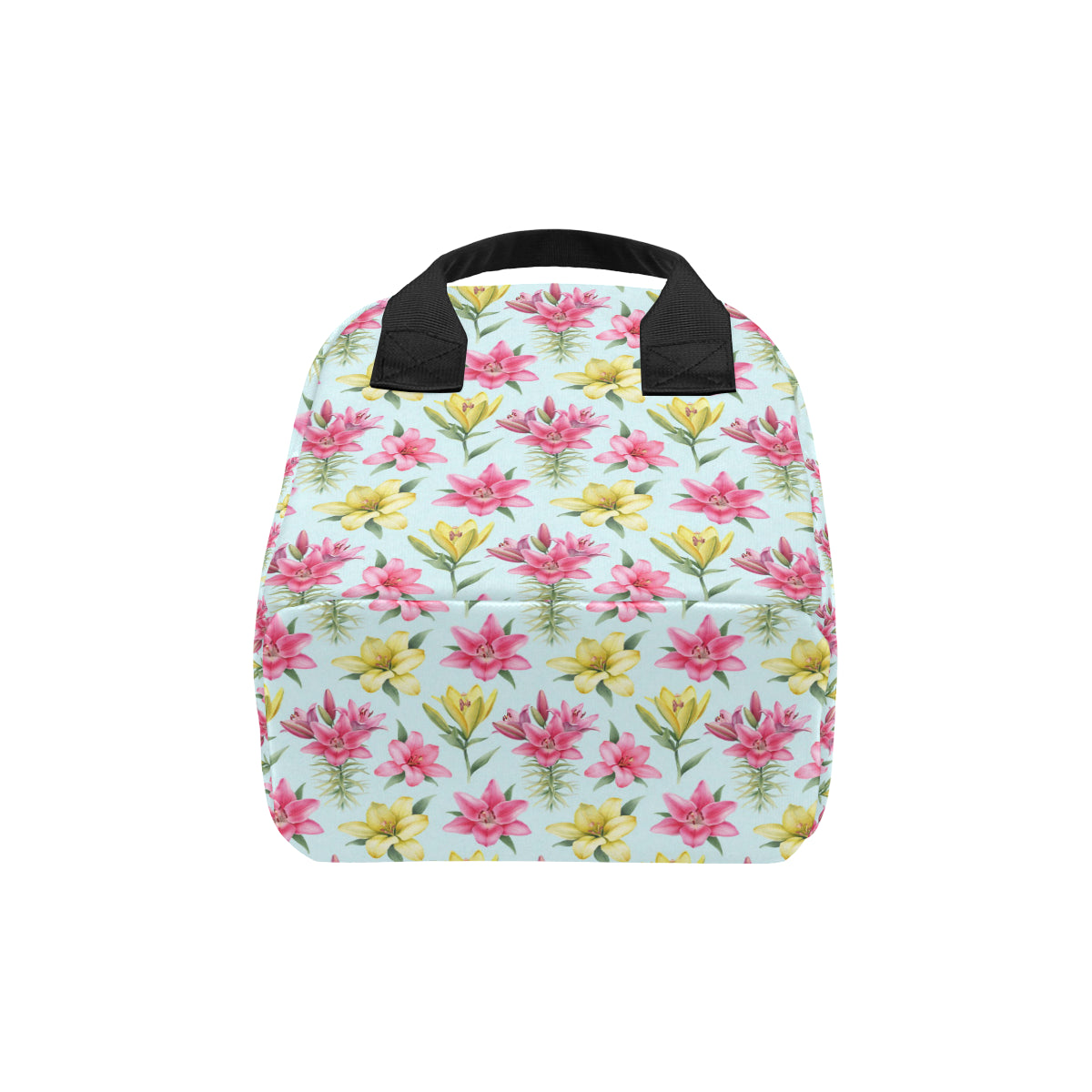 Lily Pattern Print Design LY010 Insulated Lunch Bag