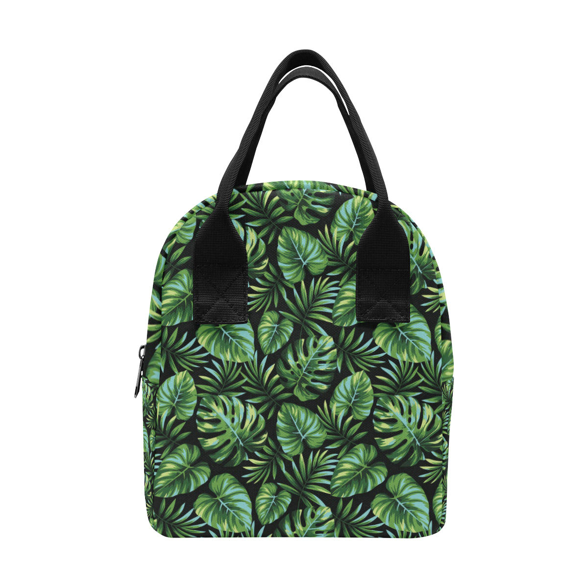 Palm Leaves Pattern Print Design PL013 Insulated Lunch Bag