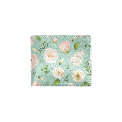 Lisianthus Pattern Print Design 01 Men's ID Card Wallet
