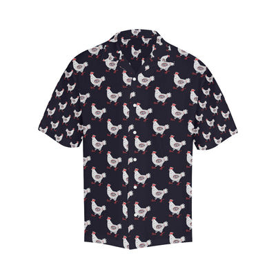 Chicken Pattern Print Design 03 Men's Hawaiian Shirt