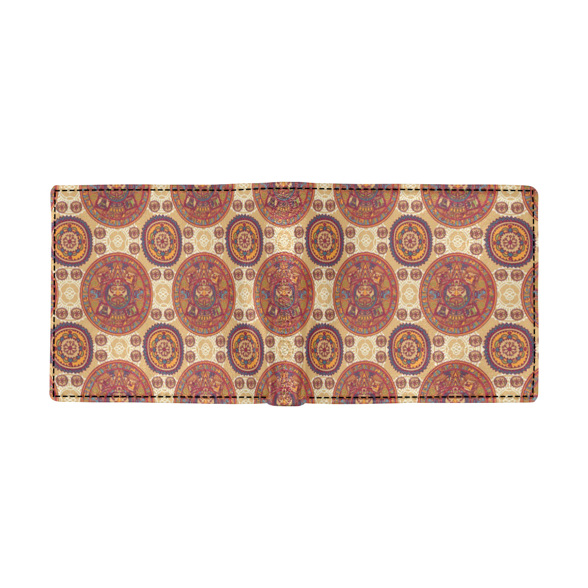 Calendar Aztec Pattern Print Design 01 Men's ID Card Wallet