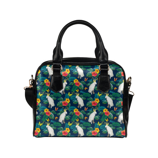 Cockatoo Tropical Pattern Print Design 02 Shoulder Handbag