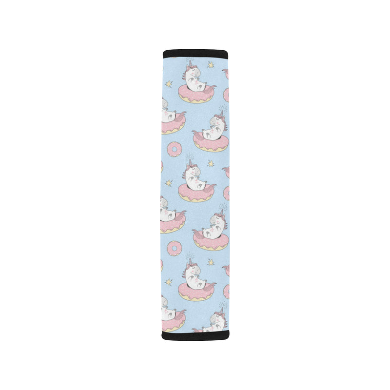 Donut Unicorn Pattern Print Design DN014 Car Seat Belt Cover