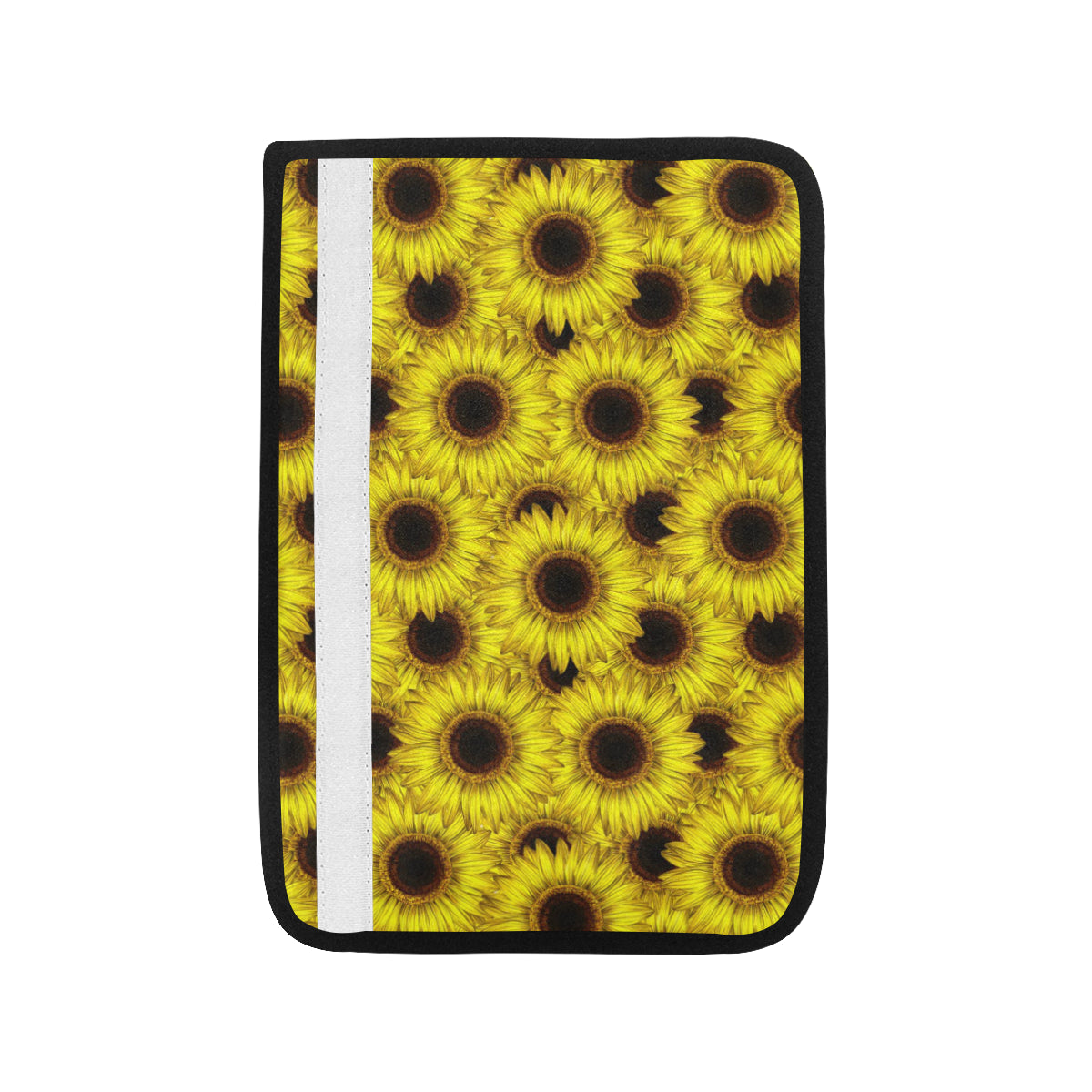 Sunflower Pattern Print Design SF011 Car Seat Belt Cover