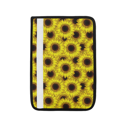 Sunflower Pattern Print Design SF011 Car Seat Belt Cover