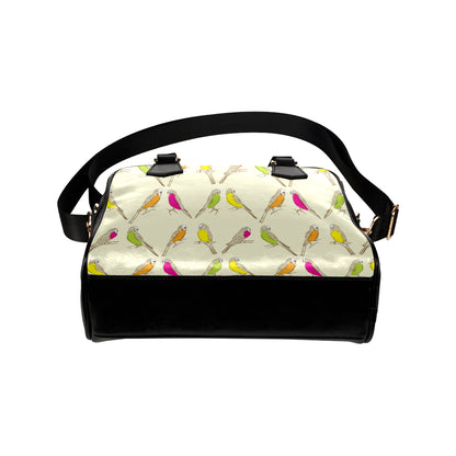 Parakeet Pattern Print Design A01 Shoulder Handbag