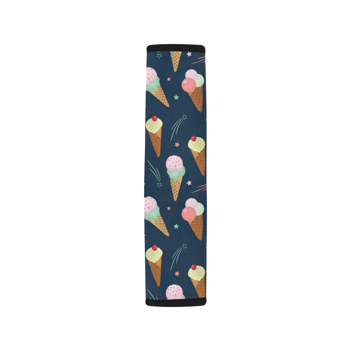 Ice Cream Pattern Print Design 04 Car Seat Belt Cover