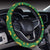 Shamrock Horseshoes Print Pattern Steering Wheel Cover with Elastic Edge