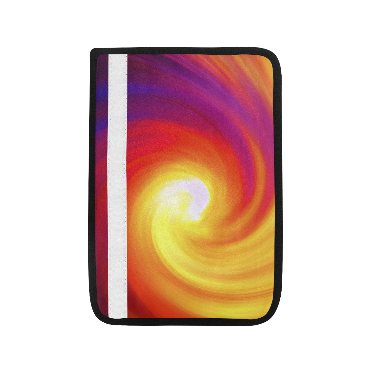 Vortex Twist Swirl Flame Themed Car Seat Belt Cover