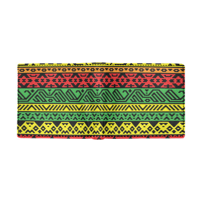 Rastafarian Pattern Print Design A02 Men's ID Card Wallet