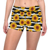 Sunflower Pattern Print Design SF010 Yoga Shorts