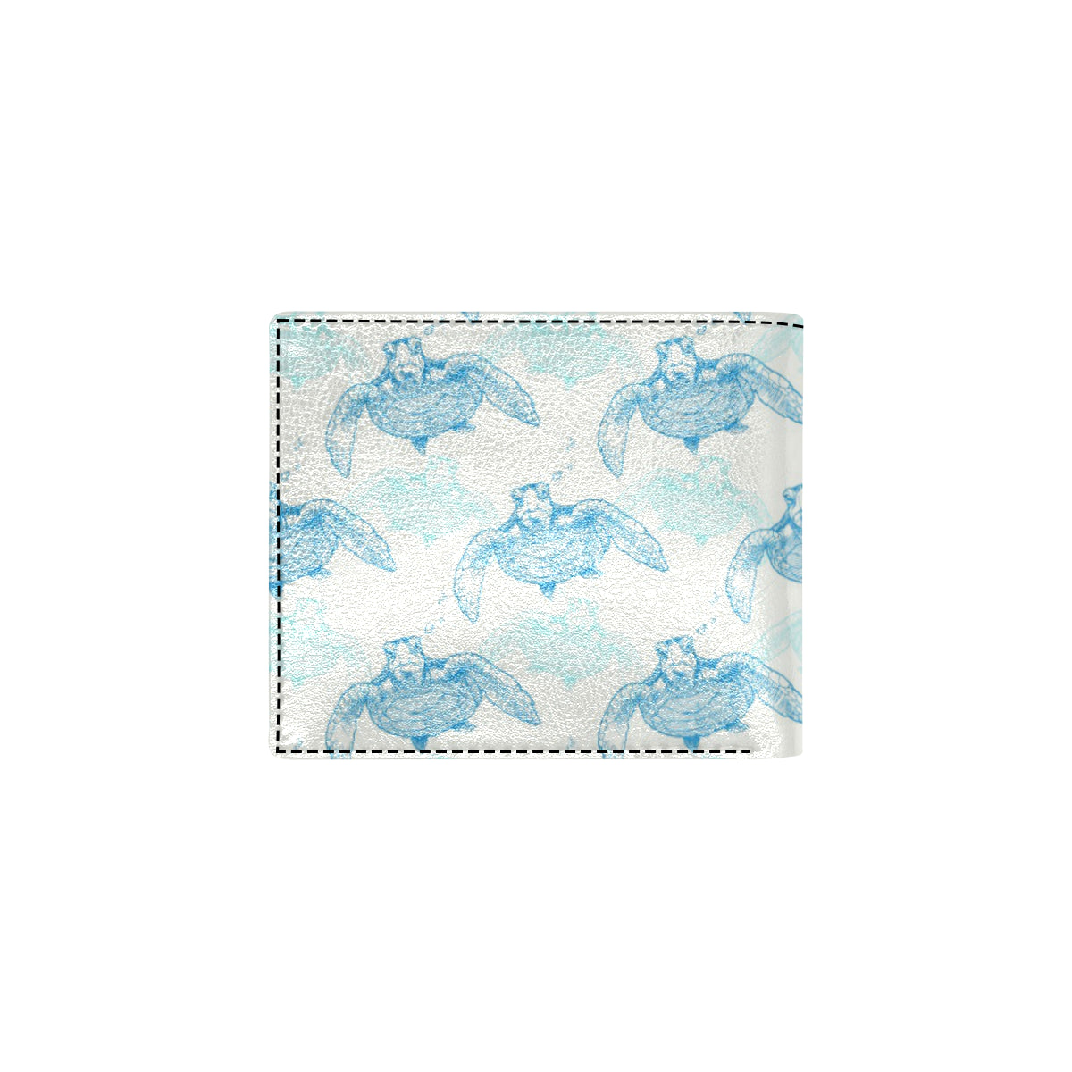 Sea Turtle Pattern Print Design T01 Men's ID Card Wallet