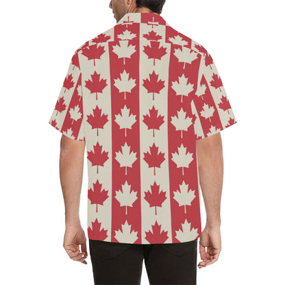 Maple Leaf Pattern Print Design 02 Men's Hawaiian Shirt