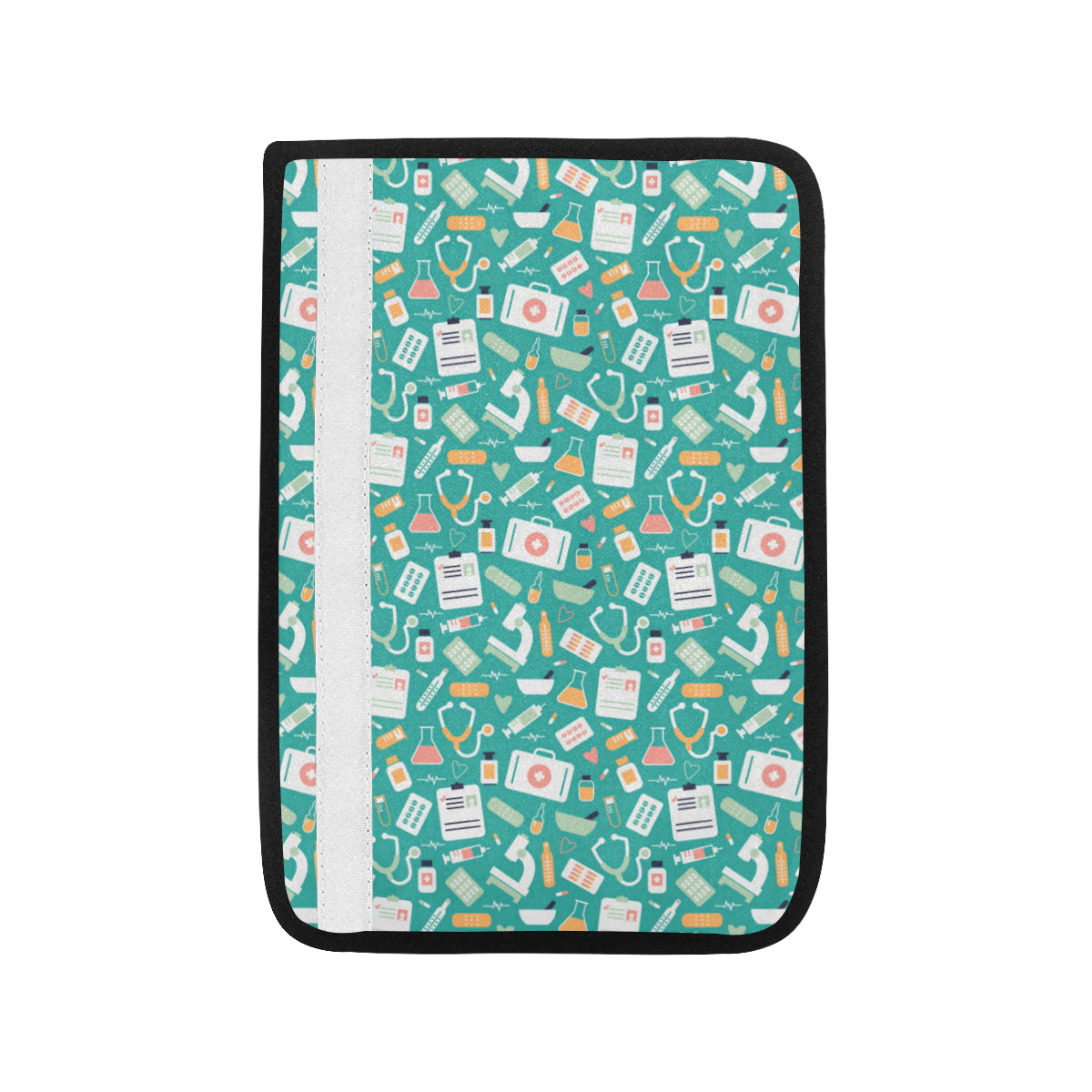 Medical Pattern Print Design 03 Car Seat Belt Cover