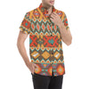 Native Pattern Print Design A01 Men's Short Sleeve Button Up Shirt