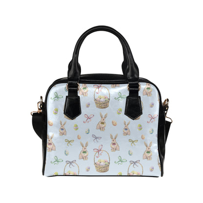 Rabbit Easter Eggs Pattern Print Design 03 Shoulder Handbag