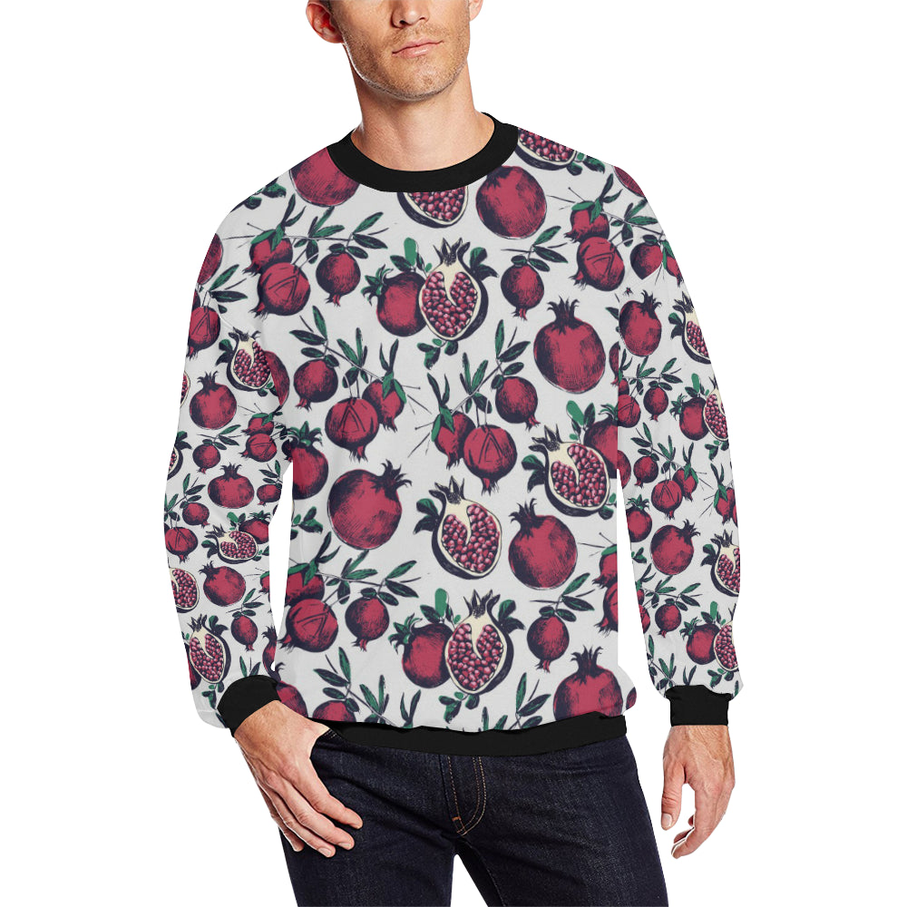 Pomegranate Pattern Print Design PG01 Men Long Sleeve Sweatshirt