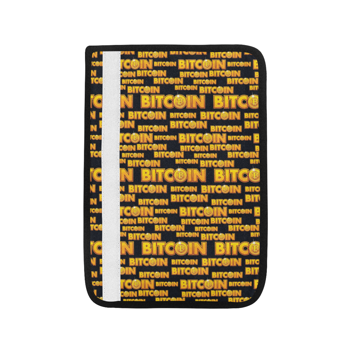 Bitcoin Pattern Print Design DO03 Car Seat Belt Cover